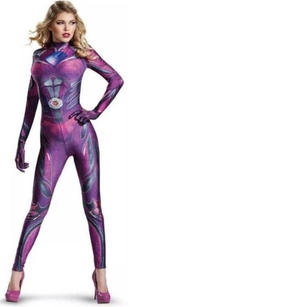 Women's Pink Power Ranger Halloween Costume- M, L